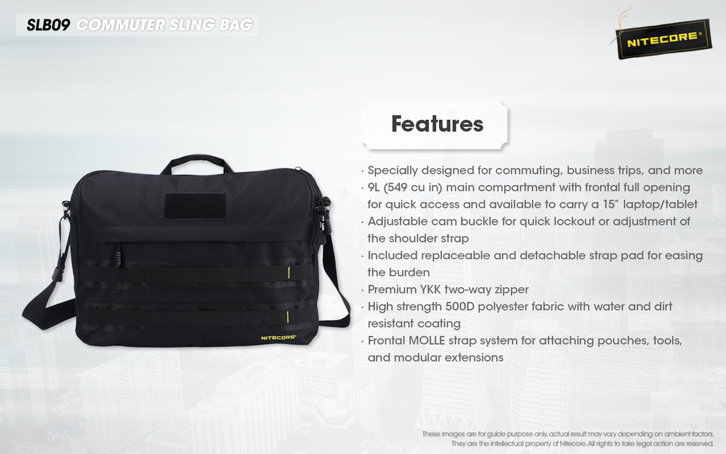 NITECORE SLB09 Commuter Sling Bag 9L