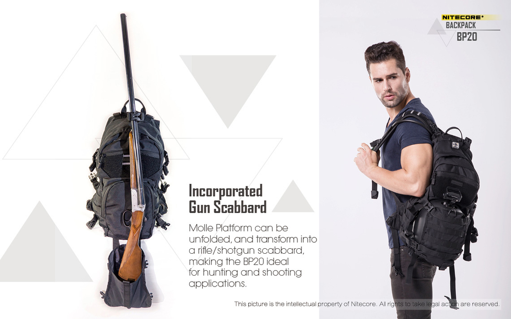 NITECORE BP20 Multi-Purpose Tactical Backpack 20L