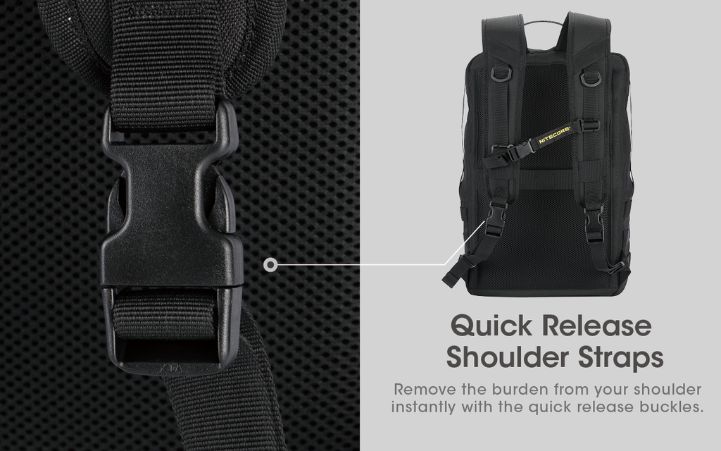 NITECORE BP23 Multi-Purpose Tactical Backpack 23L