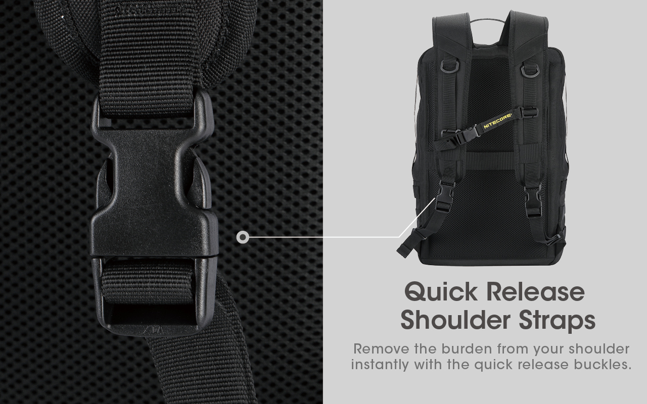 NITECORE BP23 Multi-Purpose Tactical Backpack 23L