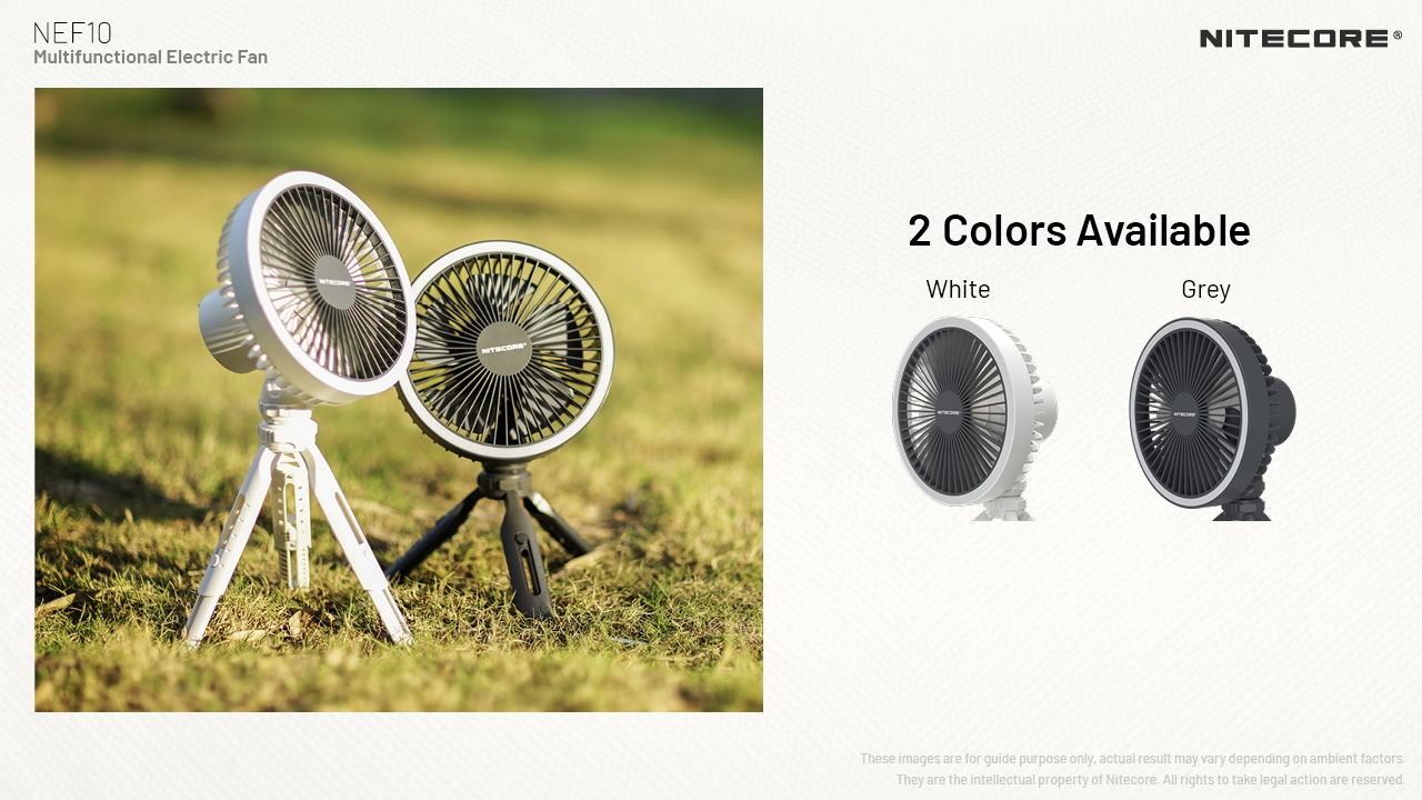 NITECORE NEF10 Multi-Purpose Portable Fan Built-in Battery 10000mAh