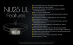NITECORE NU25 UL Headlamp 400LM