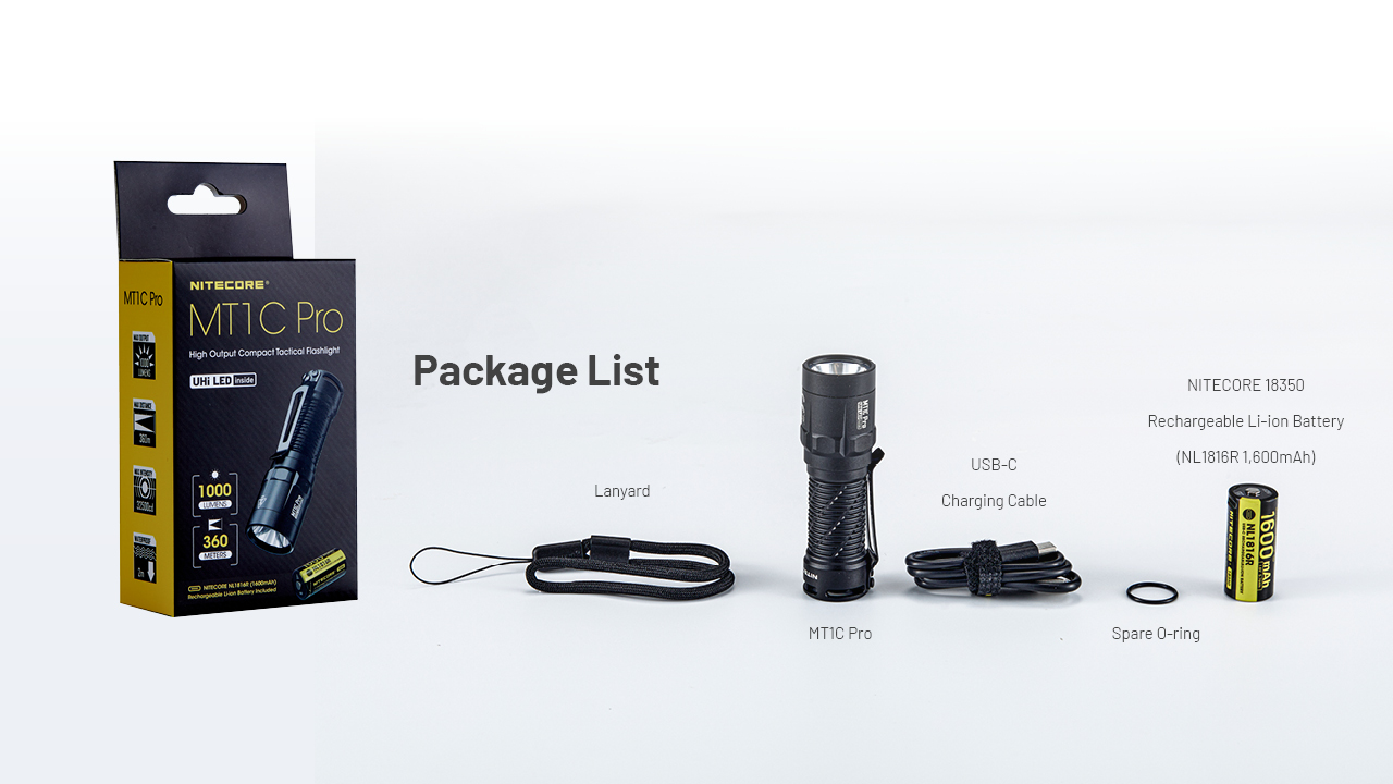 NITECORE MT1C Pro Flashlight 1000LM