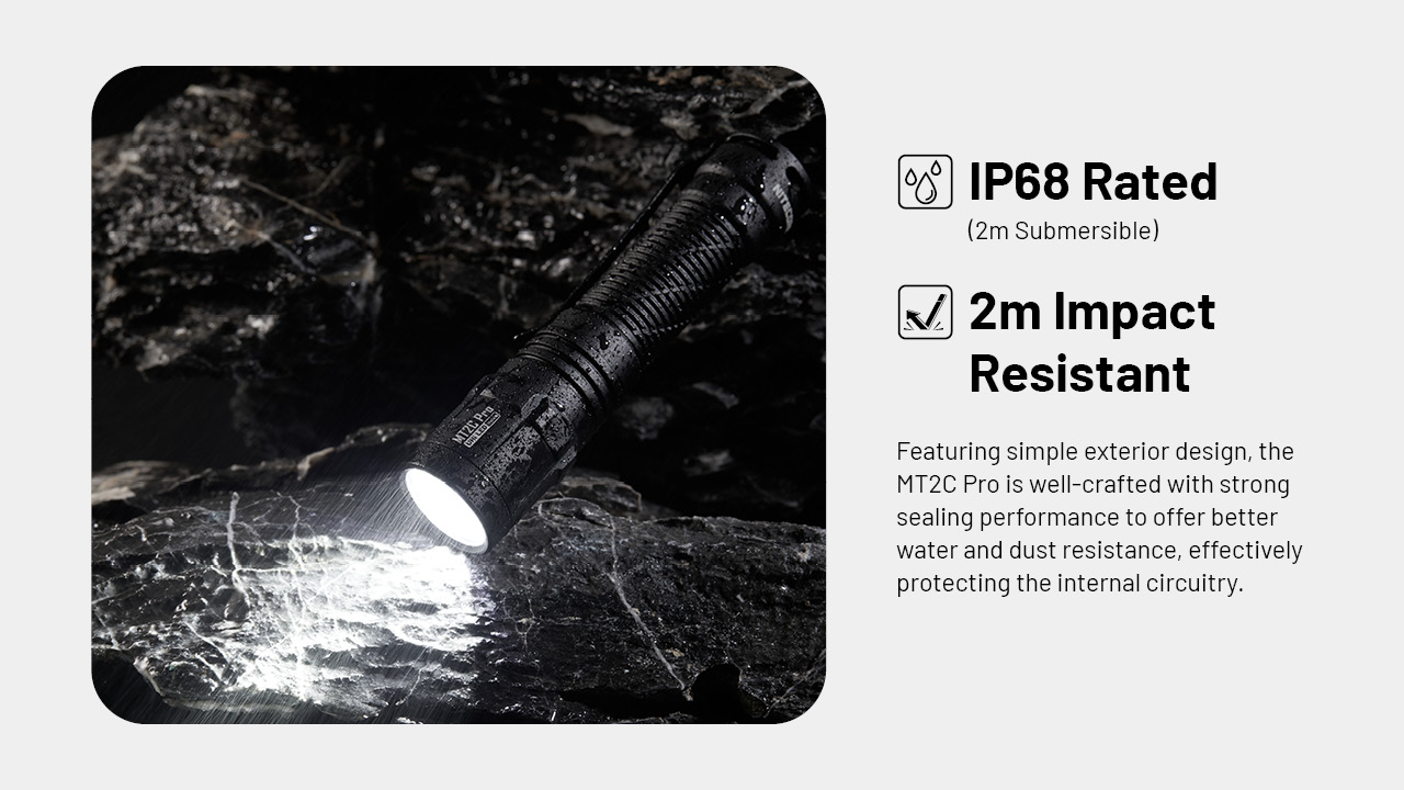 NITECORE MT2C Pro Tactical Flashlight 1800LM