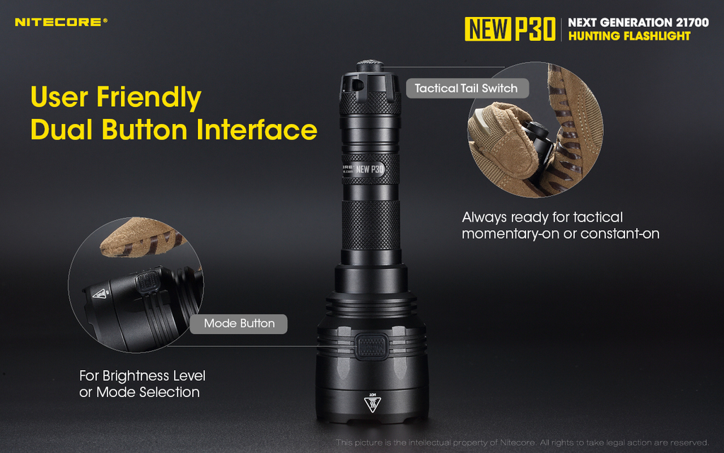 NITECORE P30 Flashlight 1000LM