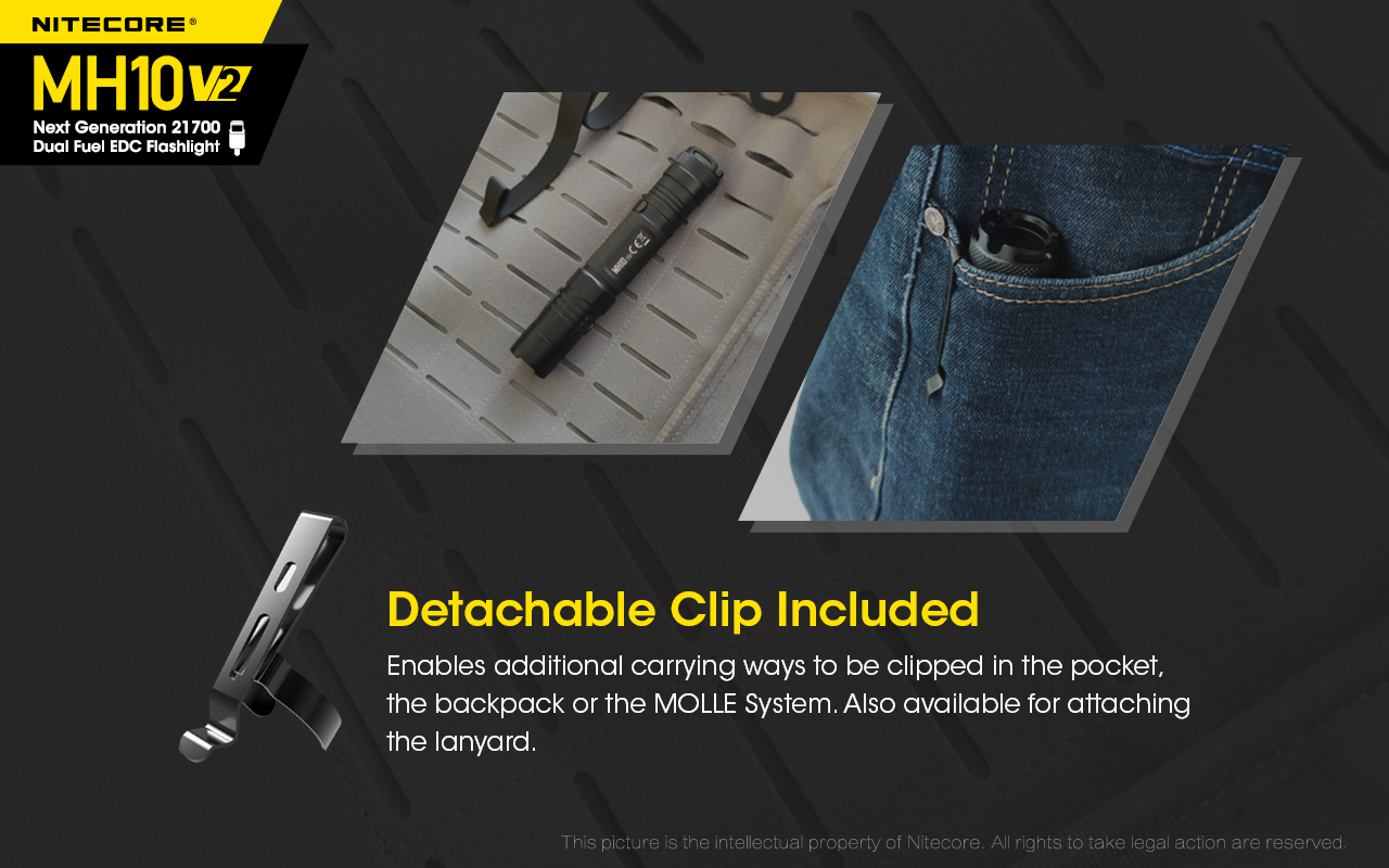 NITECORE MH10 V2 Flashlight 1200LM