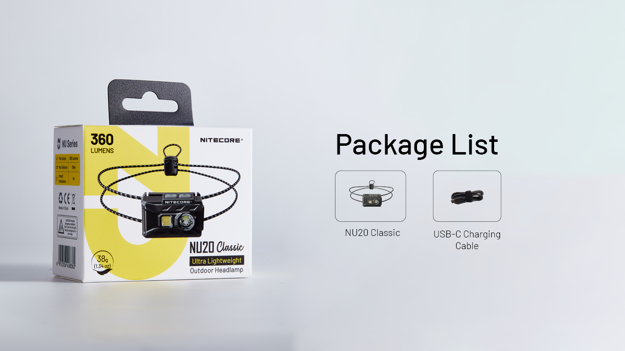 NITECORE NU20 Classic Headlamp 360LM
