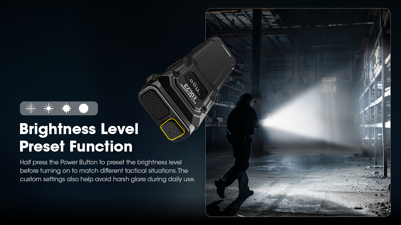 NITECORE EDC23 Ultra-Slim Flashlight 2500LM