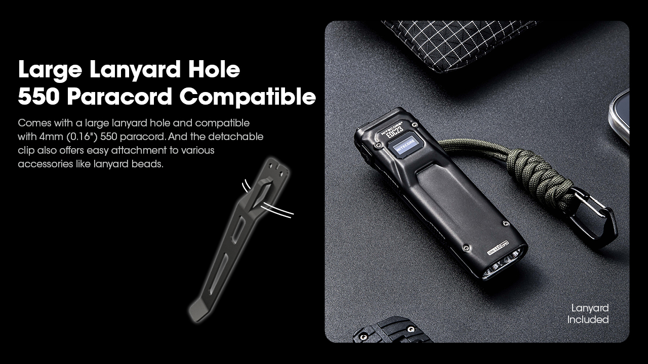 NITECORE EDC23 Ultra-Slim Flashlight 2500LM