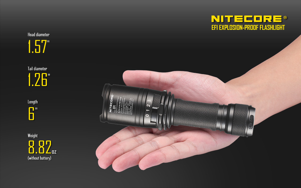 NITECORE EF1 Explosion-Proof Flashlight 830LM