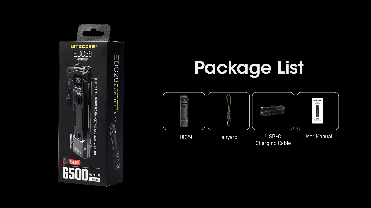 NITECORE EDC29 Flashlight 6500LM