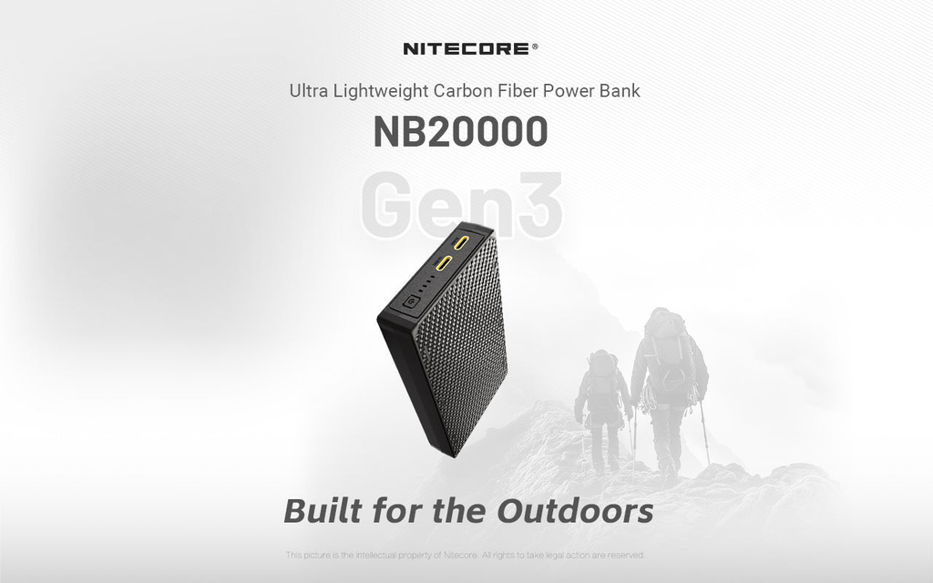 NITECORE NB20000 Gen 3 High-Capacity Power Bank 20000mAh