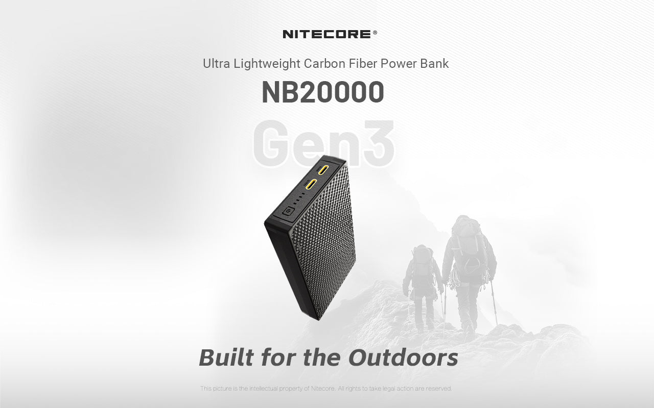 NITECORE NB20000 Gen 3 High-Capacity Power Bank 20000mAh