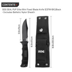 SOG Seal Pup Elite Mini Tactical Fixed Blade Knife