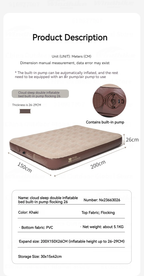 MOBI GARDEN Air Mat Inflatable Bed 2P