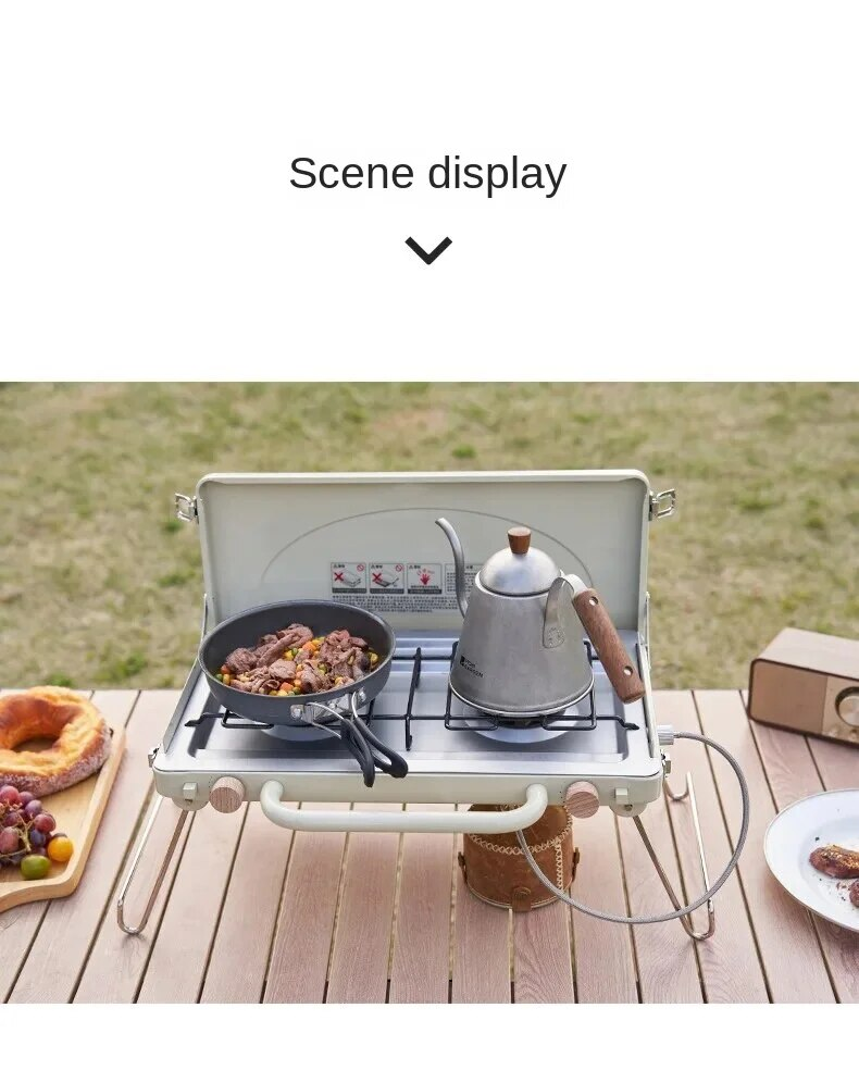 MOBI GARDEN Double-Headed Burner Gas Stove