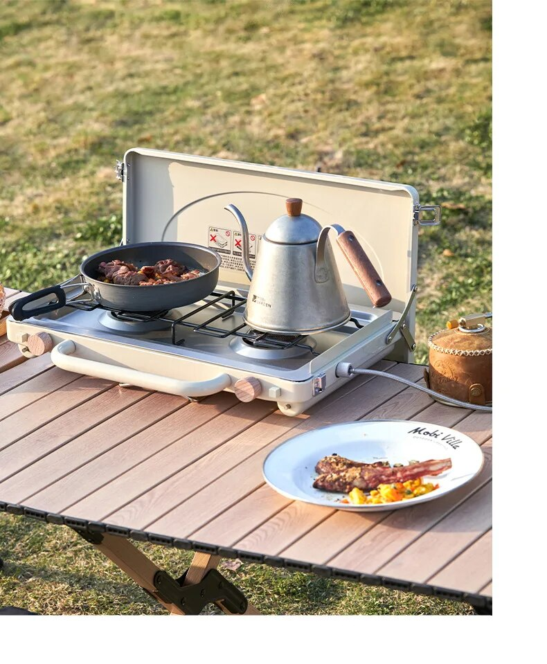 MOBI GARDEN Double-Headed Burner Gas Stove