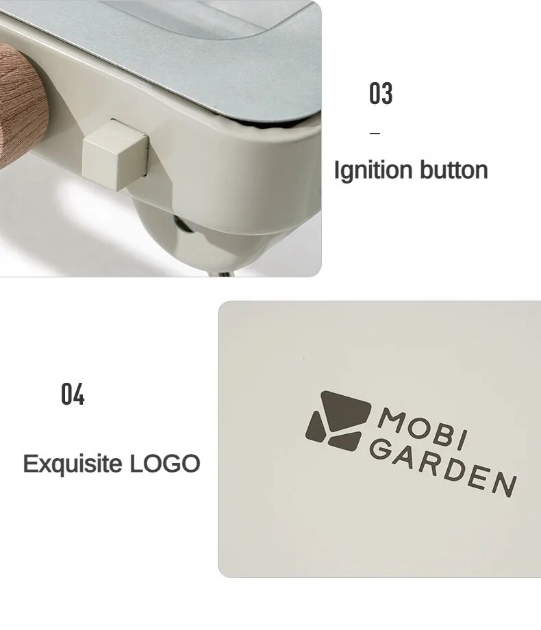 MOBI GARDEN Double-Headed Burner Gas Stove
