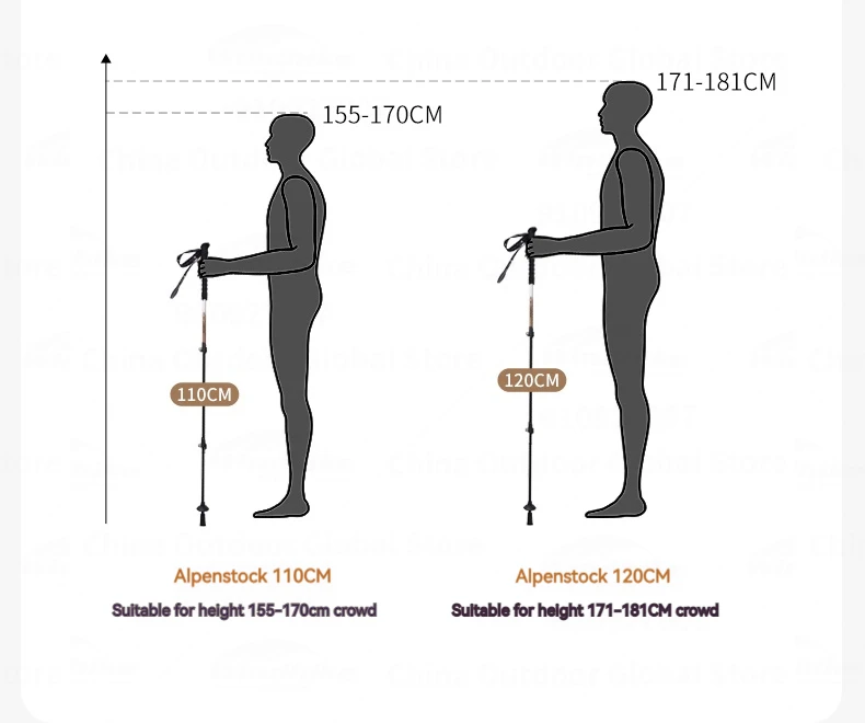 MOBI GARDEN Carbon Fiber Trekking Poles