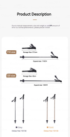 MOBI GARDEN Carbon Fiber Trekking Poles