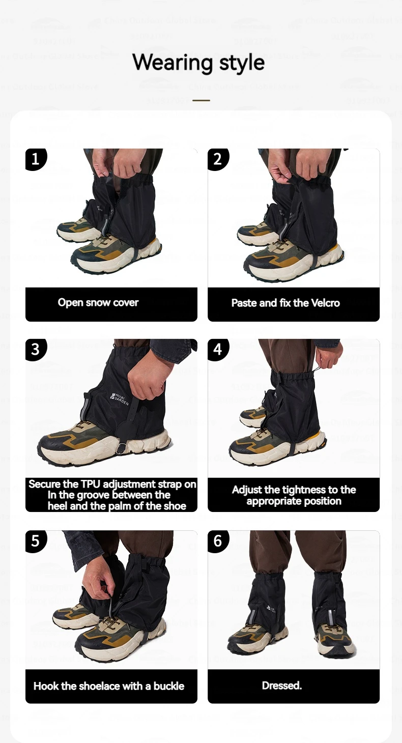 MOBI GARDEN WildJourney Waterproof Gaiters