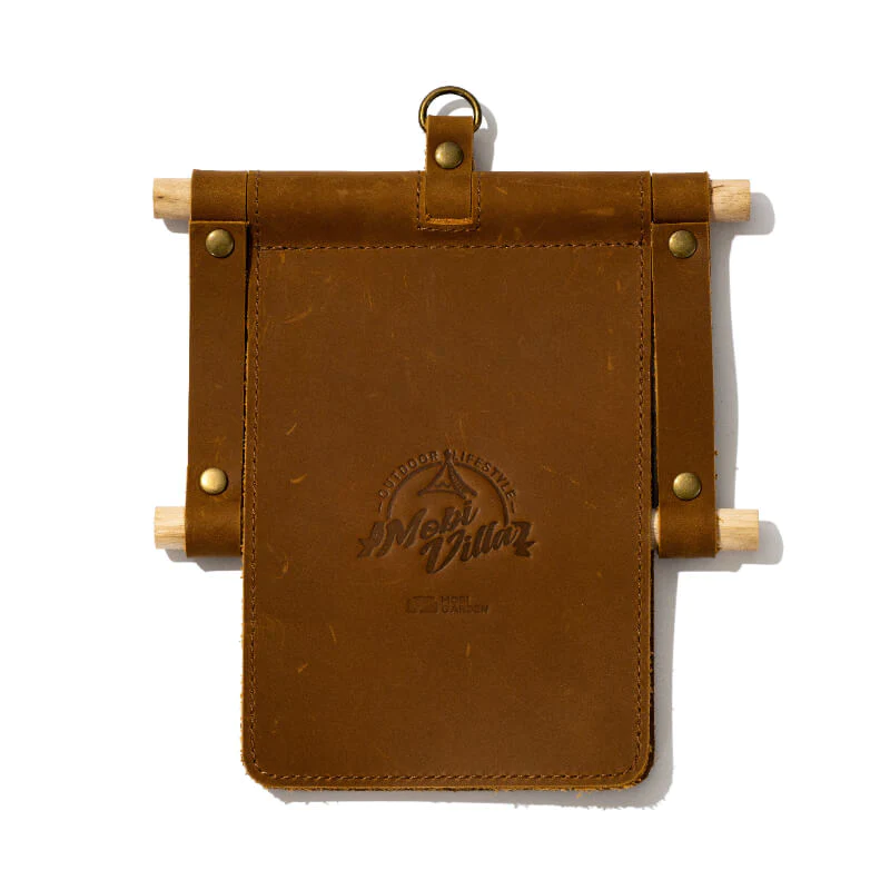 MOBI GARDEN Cowhide Wood Stick Paper Towel Holder