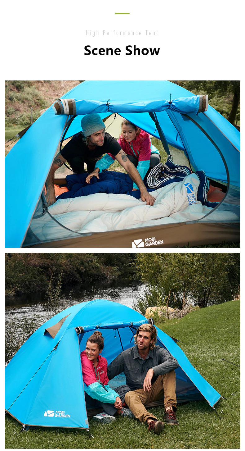 MOBI GARDEN Double Layer 4P Camping Tent
