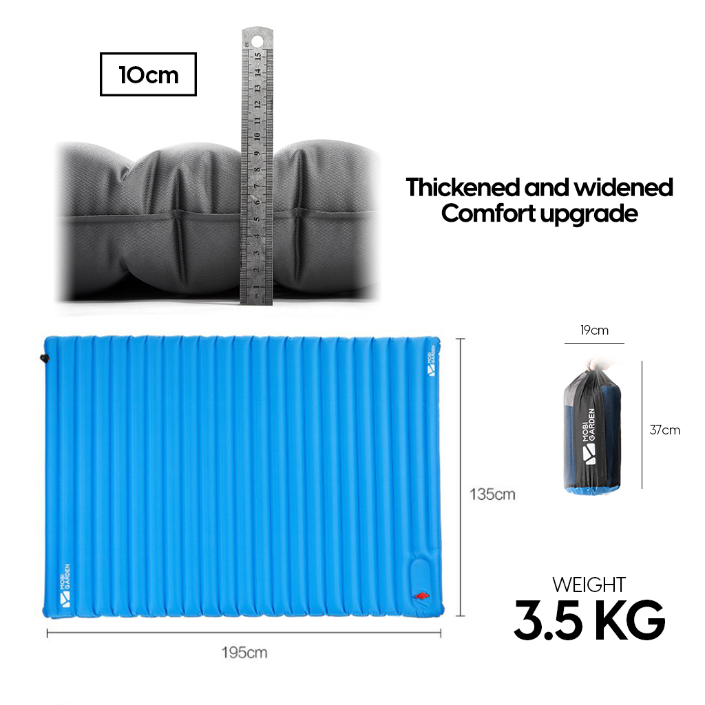 MOBI GARDEN Inflatable Sleeping Pad 2P