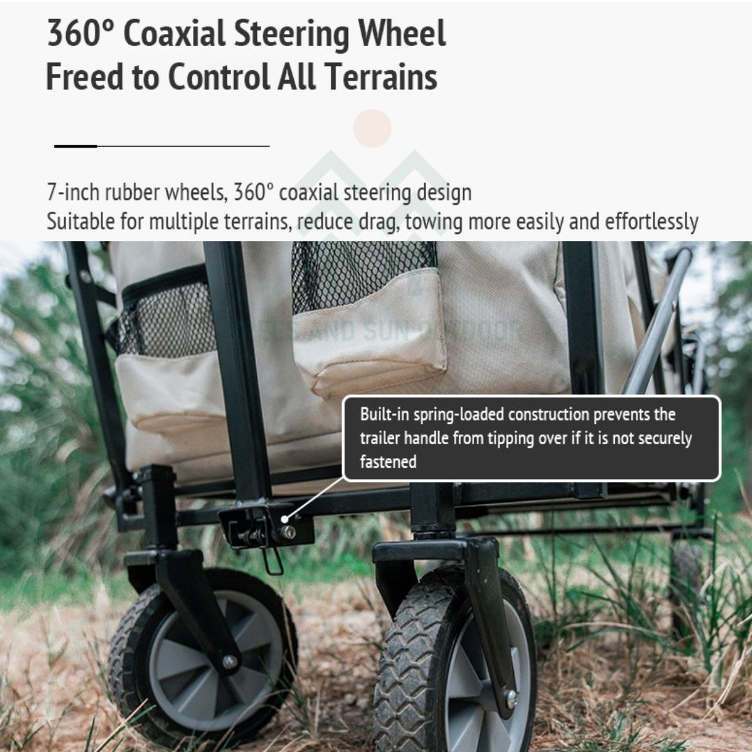 MOBI GARDEN Camping Trolley Wagon 100L