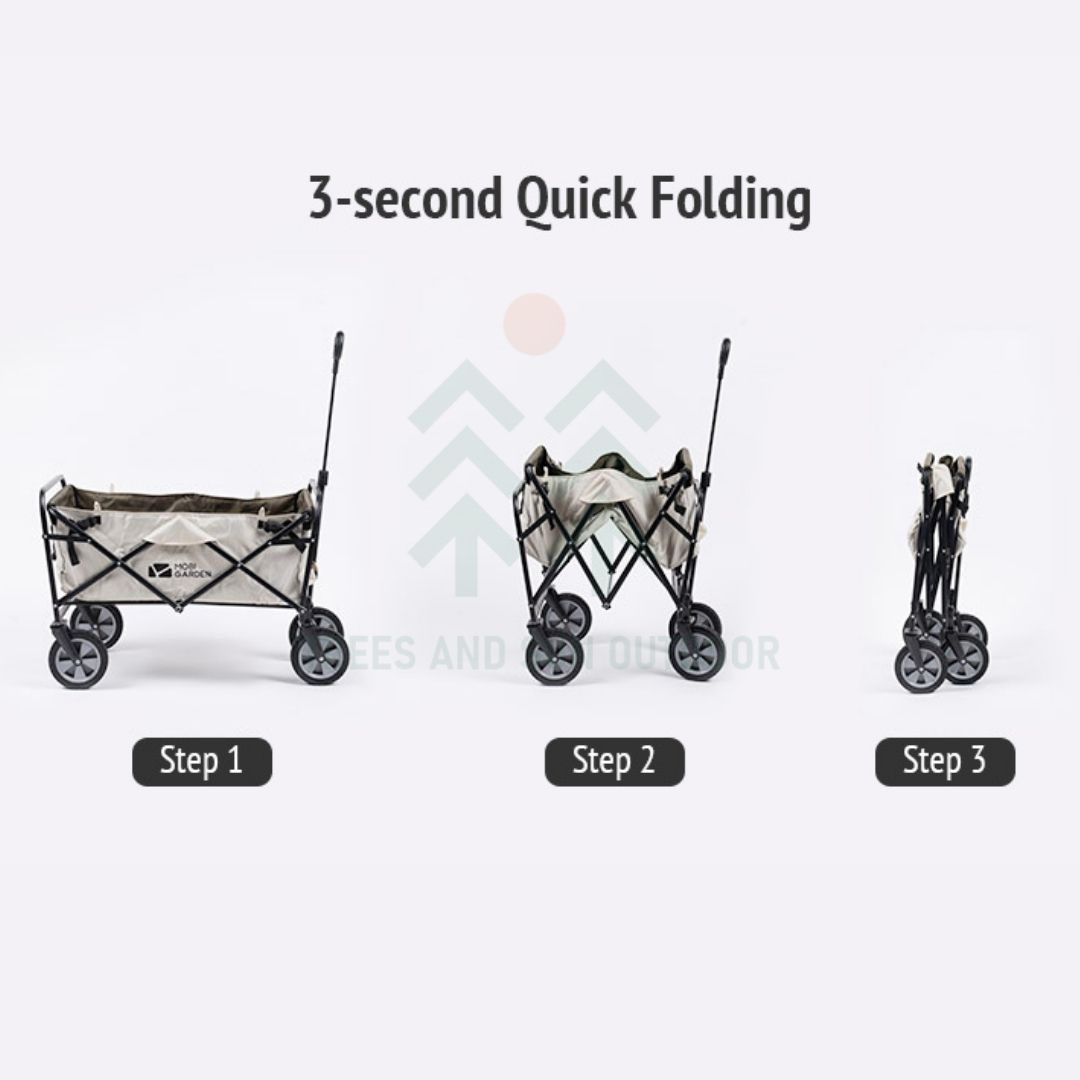 MOBI GARDEN Camping Trolley Wagon 100L
