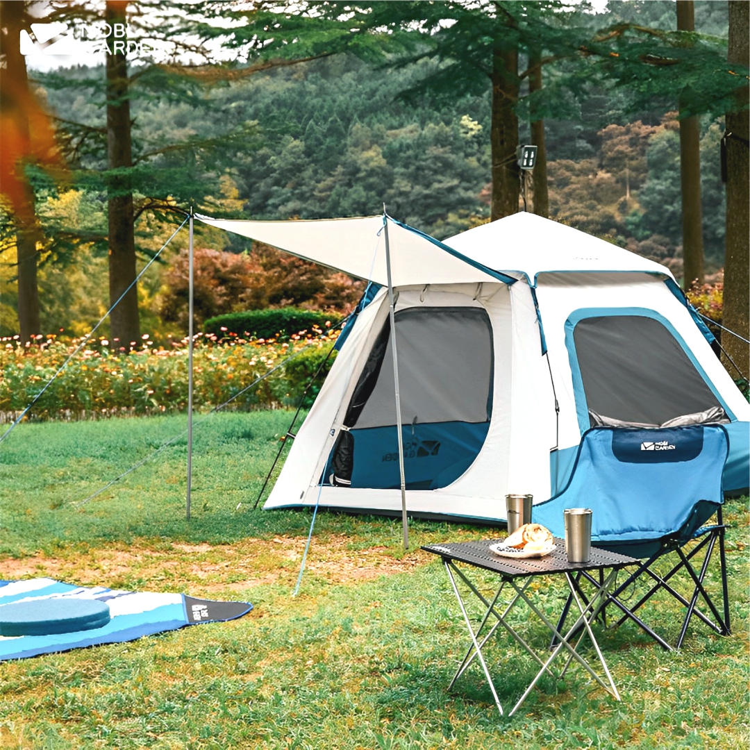 MOBI GARDEN Auto Pop Up Tent 4-Person 180cm