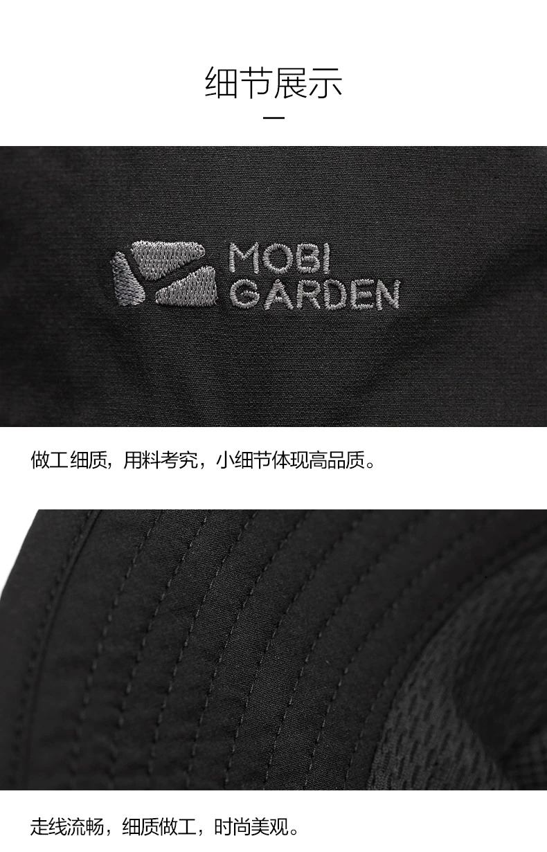 MOBI GARDEN Bucket Vented Anti-UV Fisherman Hat