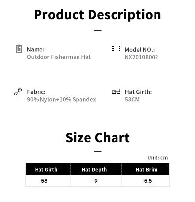 MOBI GARDEN Outdoor Fisherman Anti-UV Hat