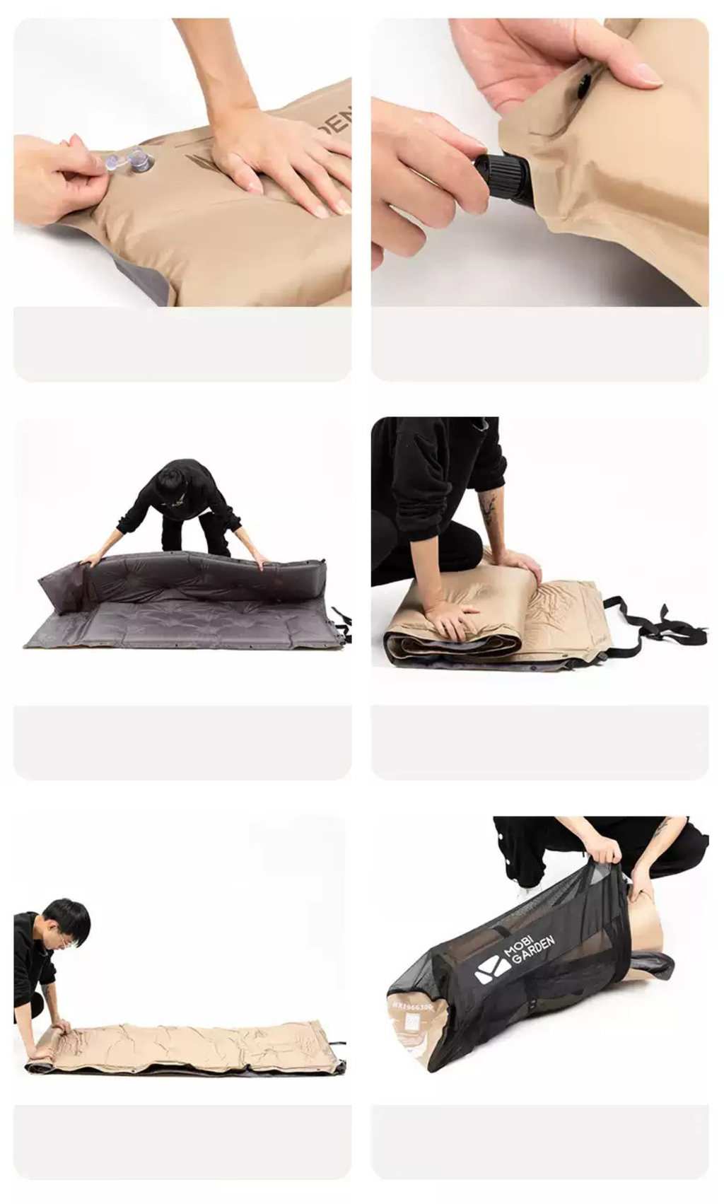 MOBI GARDEN 3CM 1P Automatic Inflatable Sleeping Pad
