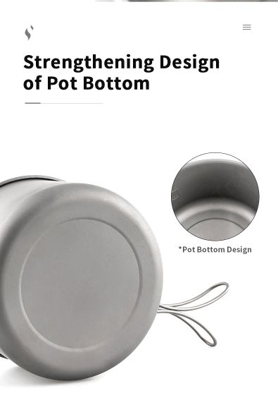 MOBI GARDEN Titanium Single Pot 800ml