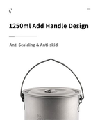 MOBI GARDEN Titanium Single Pot 800ml