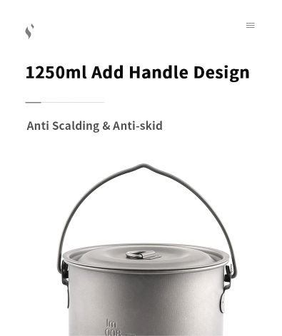 MOBI GARDEN Titanium Single Pot 800ml