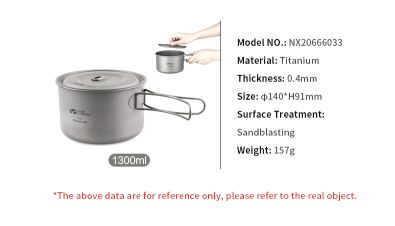 MOBI GARDEN Titanium Single Pot 800ml