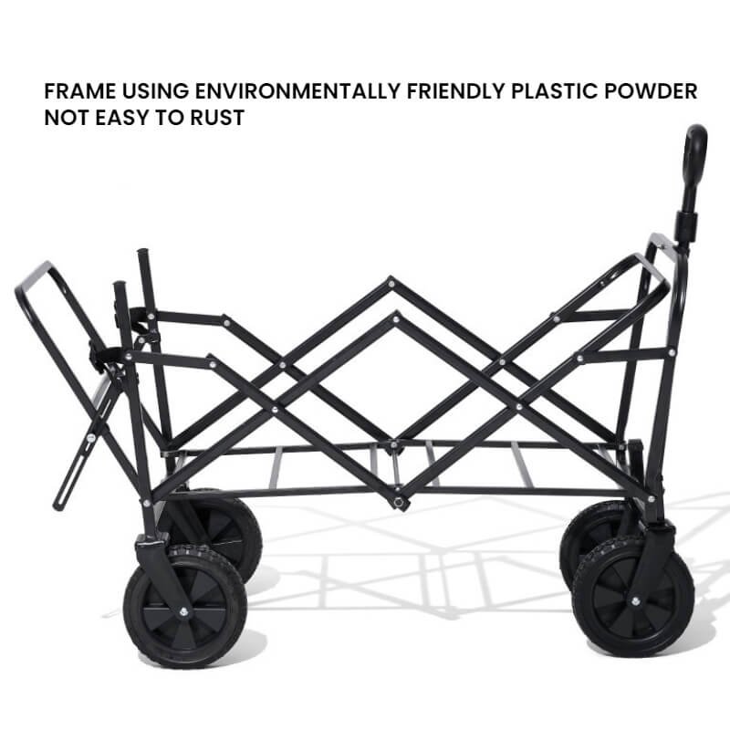 MOBI GARDEN Openable Folding Wagon Cart 100L
