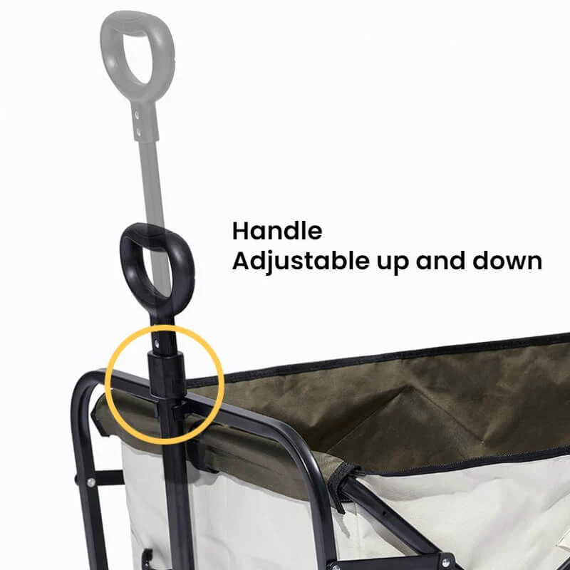 MOBI GARDEN Openable Folding Wagon Cart 100L