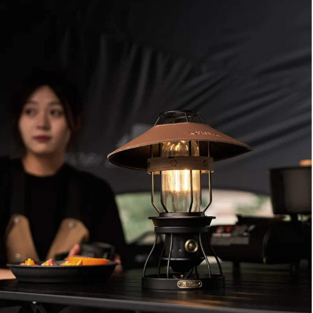 MOBI GARDEN Vintage Multi-Function Hanging Camp Lamp
