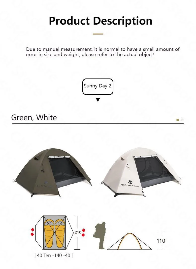 MOBI GARDEN Sunny Tent 2P