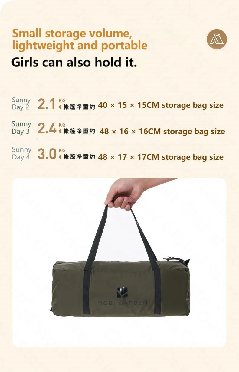 MOBI GARDEN Sunny Tent 2P