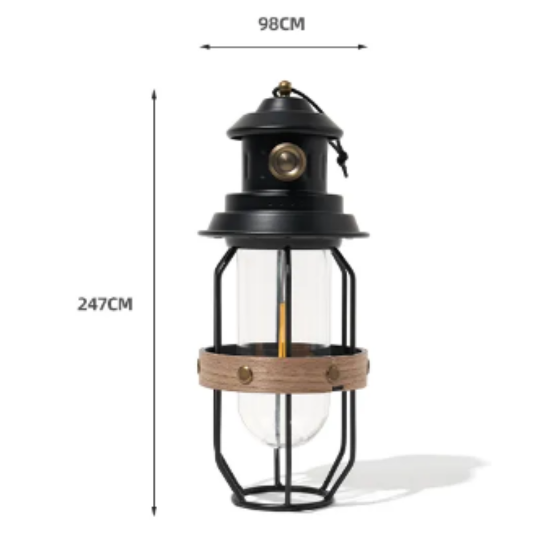 MOBI GARDEN Vintage Multi-Function Hanging Camp Lamp