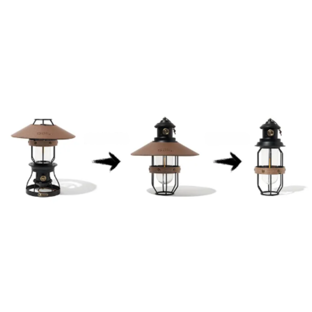 MOBI GARDEN Vintage Multi-Function Hanging Camp Lamp