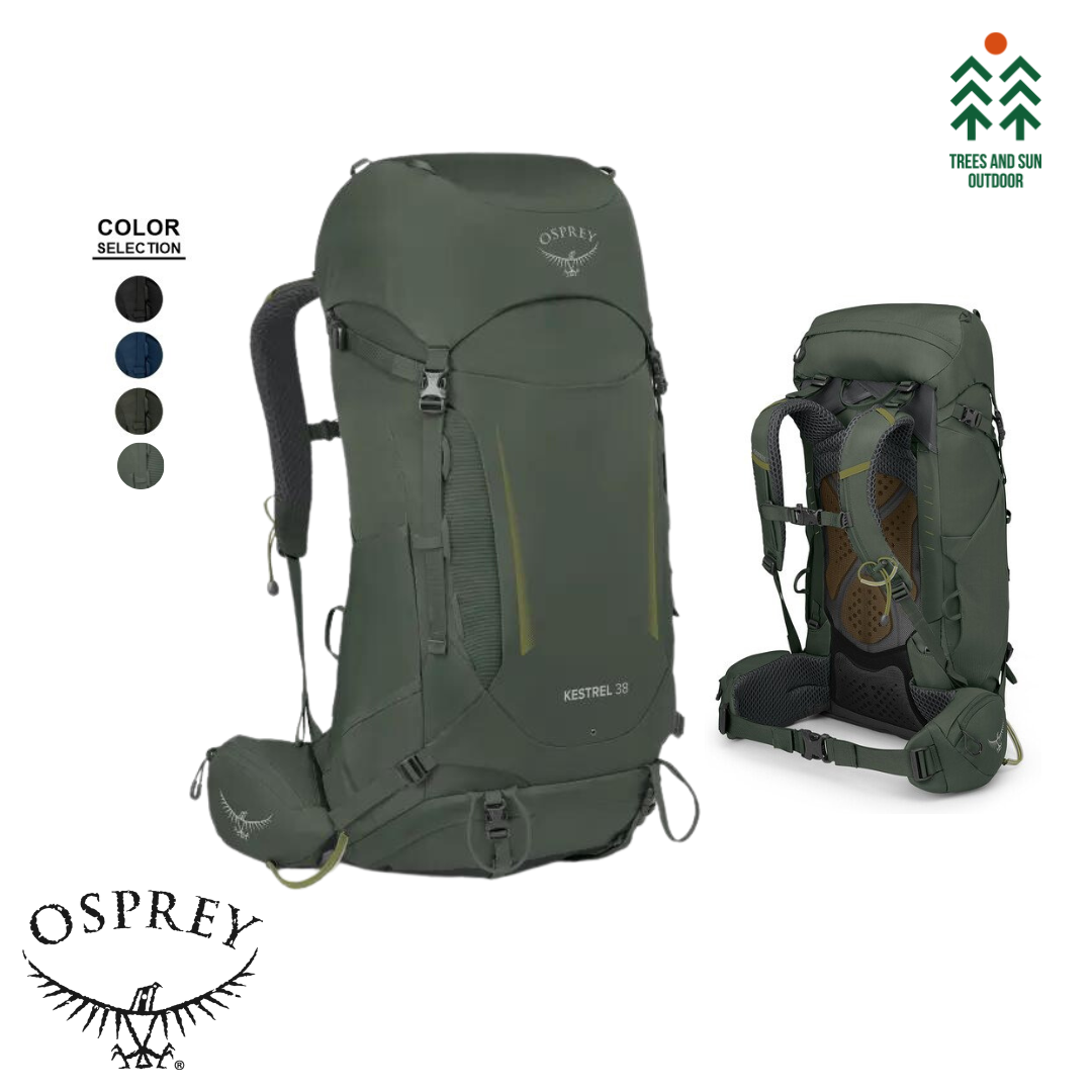 Osprey Kestrel 38 Men's Backpacking Day Hiking Travel Backpack