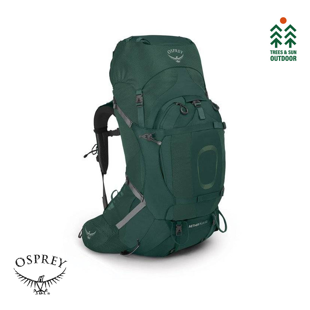 Osprey Aether Plus 60 Men's Backpacking Outdoor Camping Hiking Backpack