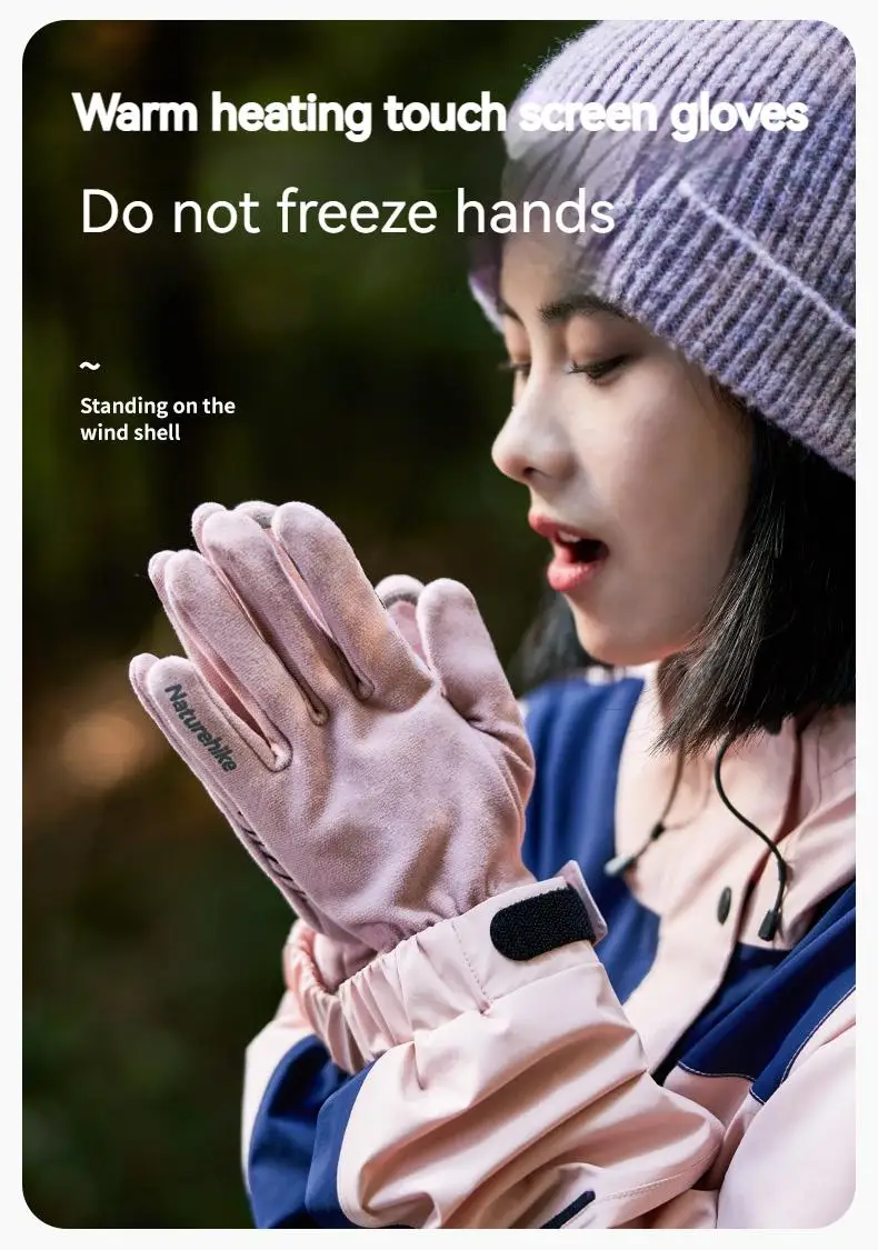 NATUREHIKE Warm Gloves Anti-Slip Touch Screen Gloves