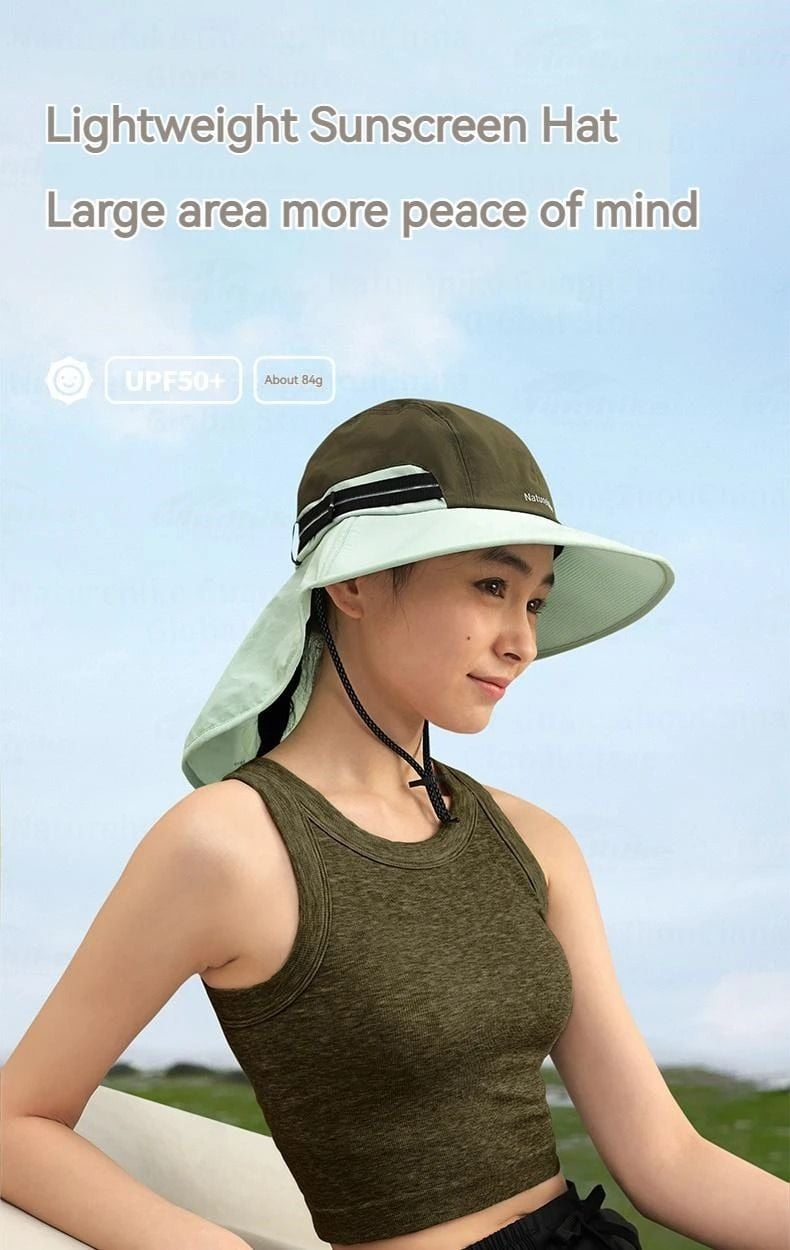 NATUREHIKE Women's Sun Block Hat Breathable Wide Brim Hat
