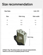 NATUREHIKE Half Finger Riding Gloves Cycling Biking Gloves